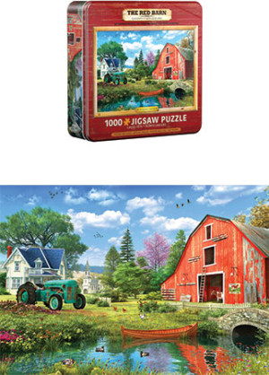 Eurographics-Puzzle 1000 Teile: Die rote Scheune von Dominic Davison