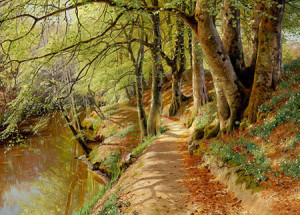 Frühlingstag am Waldbach, Mønsted