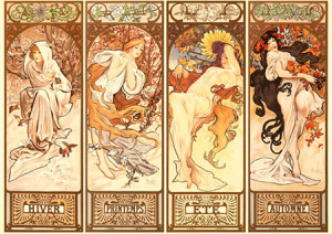 D-Toys-Puzzle 1000 Teile: Jahreszeiten 3, Mucha
