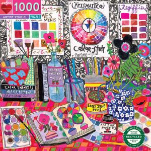 eeBoo-Puzzle 1000 Teile: Künstlerstudio