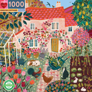 eeBoo-Puzzle 1000 Teile: Englisches Cottage