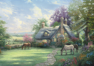 Schmidt-Spiele-Puzzle 500 Teile: Ein perfekter Sommermorgen, Kinkade