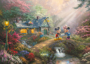 Disney - Micky Maus & Minnie, Kinkade