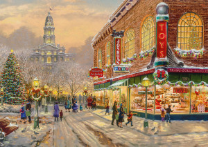 Schmidt-Spiele-Puzzle 1000 Teile: Kinkade - Ein Weihnachtswunsch