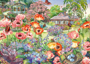 Schmidt-Spiele-Puzzle 1000 Teile: Blühender Garten