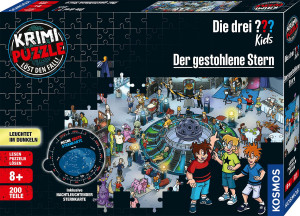 Kosmos-Puzzle 200 Teile: Die drei ? Kids - Der gestohlene Stern (Krimipuzzle)