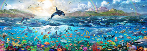 Buntes Leben im Meer - Panorama