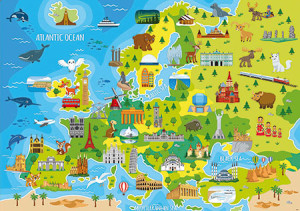 Educa-Puzzle 150 Teile: Europakarte für die Kleinsten