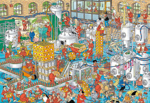Jumbo-Puzzle 1000 Teile: Jan van Haasteren|Kraftbierbrauerei (1000 Teile)