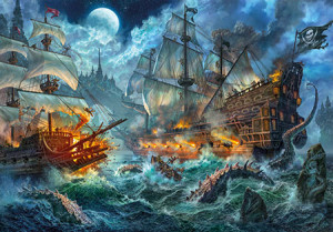 Clementoni-Puzzle 6000 Teile: Angriff des Kraken