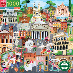 eeBoo-Puzzle 1000 Teile: Rom in seiner Pracht