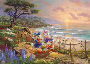 Schmidt-Spiele-Puzzle 1000 Teile: Donald & Daisy, A Duck Day Afternoon