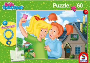 Schmidt-Spiele-Puzzle 60 Teile: Bibi Blocksberg: Selfie inkl. Haargummi