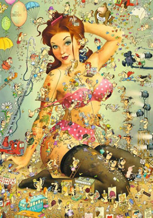 Heye-Puzzle 1000 Teile: Pin Up Girl