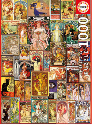 Jugendstil-Collage