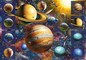 Trefl Puzzle-Puzzle 1040 Teile: Spiral Puzzle 1040 – Solar System