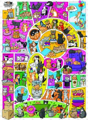 Cobble Hill-Puzzle 1000 Teile: Doodlecats