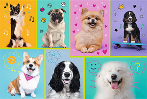 Trefl Puzzle-Puzzle 100 Teile: Hundewelt