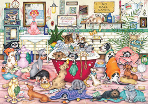 Gibsons-Puzzle 500 Teile: Berts Bade Nacht