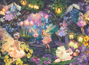 Ravensburger-Puzzle 100 Teile: Leuchtende Waldfeen (XL Teile)