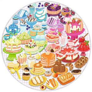 Ravensburger-Puzzle 500 Teile: Circle of Colors: Süßes Gebäck