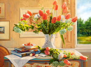 Castorland-Puzzle 3000 Teile: Stillleben mit Blumen