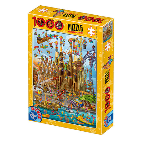 D-Toys-Puzzle 1000 Teile: Sagrada Familia (Cartoon Collection 16)