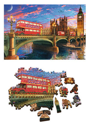 Trefl Puzzle-Puzzle 500 Teile: London bei Dämmerung