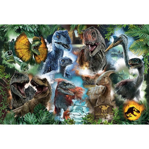 Trefl Puzzle-Puzzle 300 Teile: Jurassic World Collage