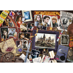 Trefl Puzzle-Puzzle 500 Teile: Harry Potter Collage - Erinnerungen an Hogwarts