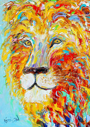 Enjoy Puzzle-Puzzle 1000 Teile: Farbenfroher Löwe