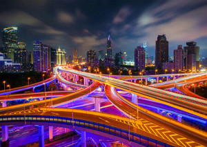 Shanghai bei Nacht