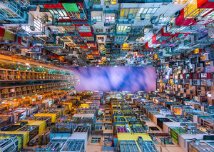 Enjoy Puzzle-Puzzle 1000 Teile: Bunte Hochhäuser von Hongkong