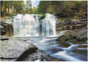 Dinotoys-Puzzle 500 Teile: Malerischer Wasserfall