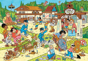 Jumbo-Puzzle 360 Teile: Jan van Haasteren|Junior: Max und Moritz