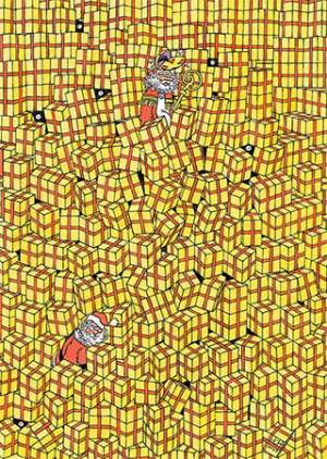 Jumbo-Puzzle 500 Teile: Jan van Haasteren|Expert: Geschenke in Hülle und Fülle