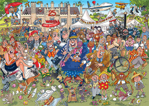 Jumbo-Puzzle 1000 Teile: Wasgij|Original 40: Beim Gartenfest