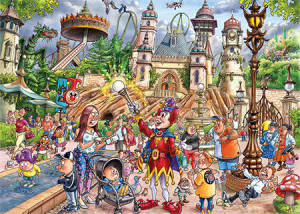 Jumbo-Puzzle 1000 Teile: Wasgij|Mystery 24: Efteling Freizeitpark