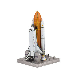 Metal Earth - Space Shuttle mit Startrampe - 3D Metall Puzzle