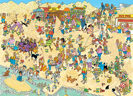Jumbo-Puzzle 2000 Teile: Jan van Haasteren|Sandskulpturen (2000)