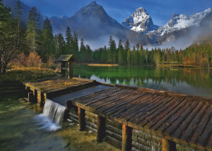Ravensburger-Puzzle 1000 Teile: Schiederweiher bei Hinterstoder