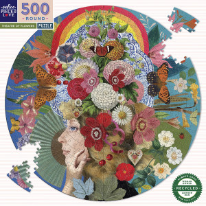 eeBoo-Puzzle 500 Teile: Blumentheater