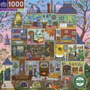 eeBoo-Puzzle 1000 Teile: Das Haus der Alchemistin