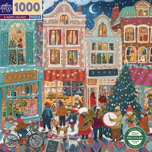 eeBoo-Puzzle 1000 Teile: Fröhliche Weihnachtsfeiertage