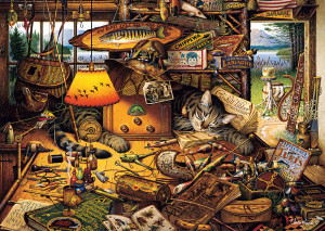 Schmidt-Spiele-Puzzle 1000 Teile: Max in den Adirondacks Mountains