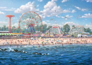 Schmidt-Spiele-Puzzle 1000 Teile: Freizeitpark auf Coney Island