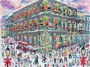 Galison/Mudpuppy-Puzzle 1000 Teile: Weihnachten in New Orleans, Storrings
