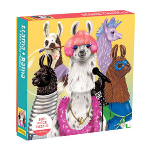Galison/Mudpuppy-Puzzle 500 Teile: Llama Rama