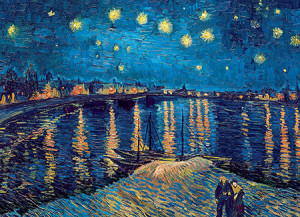 Eurographics-Puzzle 1000 Teile: Sternennacht über der Rhone, Van Gogh