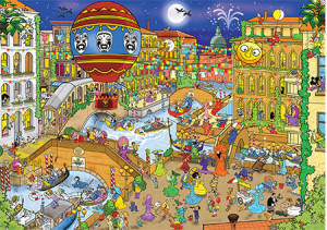 Goliath-Puzzle 1000 Teile: Wacky World - Verrücktes Venedig